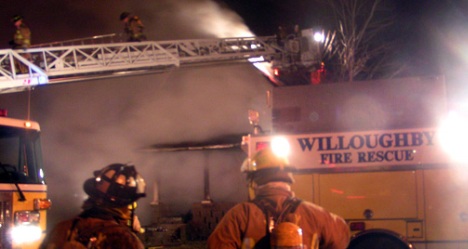 Structure fire, Willoughby FD, Lake County