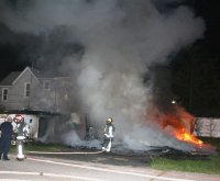 Garage fire in Elyria