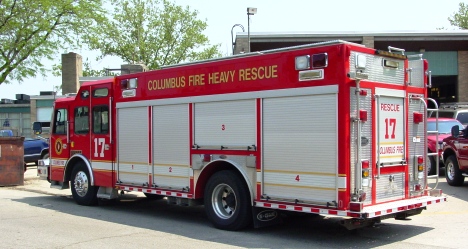 Rescue 17, Columbus FD, photo by Chris Maupin